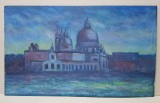 ARHITECT RADU MARIUS OCTAV - BASILICA SAN MARCO SI PALATUL DOGILOR VAZUTE DE PE MARE / COMPOZITIE ABSTRACTA , PICTURA FATA / VERSO