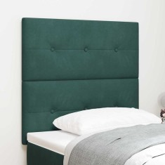 Tăblie cap cu lumini cu bandă LED Ajustabil Verde 90 cm Catifea foto