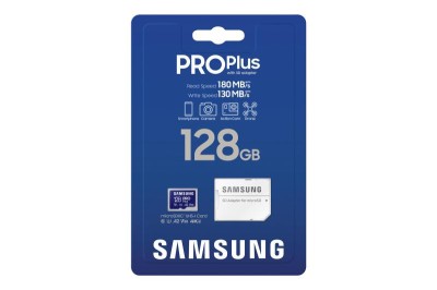Card de Memorie SAMSUNG MicroSDHC PRO PLUS 128GB, Class10/Grade 3 adapter UHS-I MB-MD128DA/EU SafetyGuard Surveillance foto