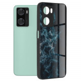 Cumpara ieftin Husa pentru Oppo A57 4G / A57s / OnePlus Nord N20 SE, Techsuit Glaze Series, Blue Nebula