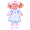 Papusa Nurse Nancy, materiale textile de calitate, 28 cm, Bigjigs