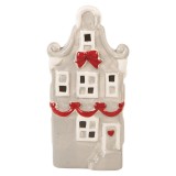 Cumpara ieftin Casuta Craciun ceramica multicolora cu led 11x9x22 cm