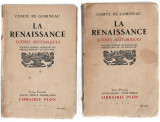 La Renaissance - Savonarole - 2 volume - Comte de Gobineau, 1929 Ed. Plon