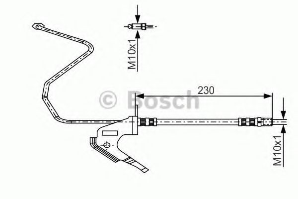 Conducta / cablu frana OPEL COMBO Combi (2001 - 2016) BOSCH 1 987 481 161