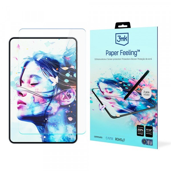 Folie de protectie Ecran 3MK Paper Feel pentru Apple iPad Air 11 (2025) / Air 11 (2024), Plastic, Set 2 bucati