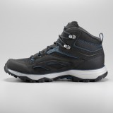 Bocanci Mid Impermeabili Drumeţie la Munte MH100 Negru Bărbați, Quechua