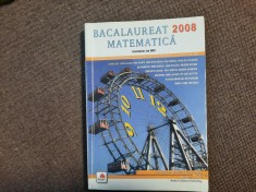 MATEMATICA BACALAUREAT 2008 ION SAVU