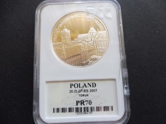 POLONIA 2007 20 ZLOTI (20 Zlotych) Gradata PR70 (PROOF), Moneda PERFECTA - Argint (63)