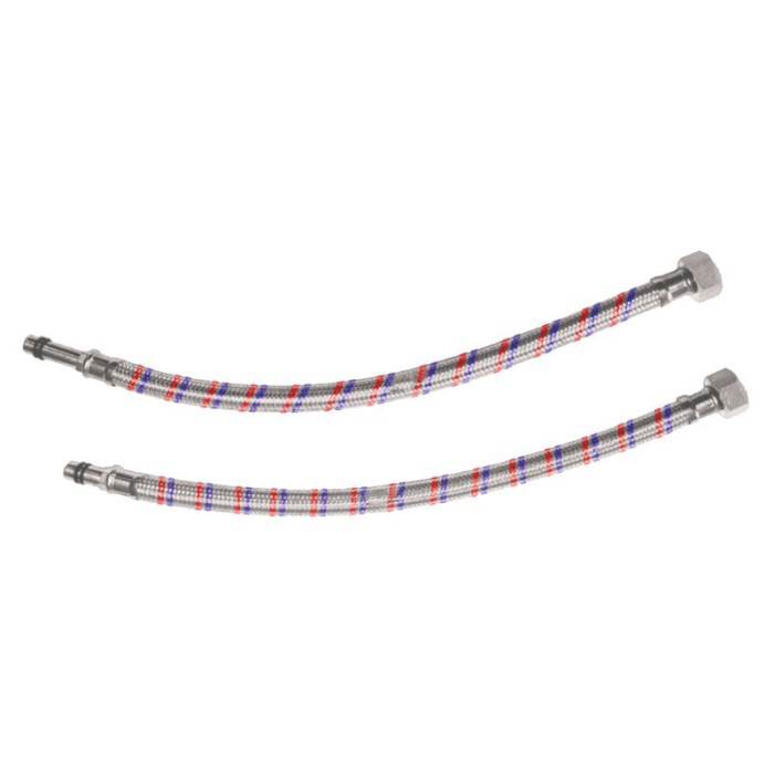 Racord apa pentru baterie, din inox, 1/2, 400 mm, Fi, 2 buc / set