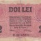 ROMANIA 2 LEI BGR 1917 UZATA Stampila Administratia Financiara Mehedinti