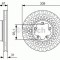 Disc frana FORD TRANSIT platou / sasiu (2013 - 2016) BOSCH 0 986 479 C99