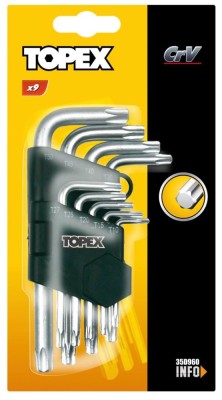 Set 9 chei TORX, CrV foto