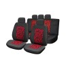 Set Huse Auto Lux Universal, Rosu, Fata si Spate - Protectie Scaune Interior