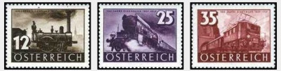 Austria 1937 - Caile ferate, serie nestampilata foto