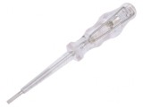 Tester de Tensiune Izolată cu Lamă Plată 3x0.5mm 65mm