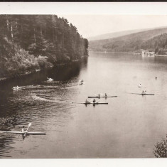 Carte Postala veche - Valiug - Lacul de acumulare, circulata 1968