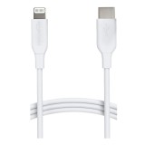 Cablu de incarcare USB-C la Lightning ABS Amazon Basics, pentru Apple, 1 metru, alb - RESIGILAT