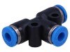 Conector Push-in FESTO T, 4mm, PBT, Racord Pneumatic cu Ramificatie