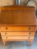 BIROU SECRETAIRE LEMN CIRES - Cu Clapeta si Sertare - Still Calsic - Vintage - Anii 70' !