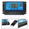 Regulator Solar PWM 20A, 12V/24V, 2xUSB, Ecran LCD, Controler Incarcare Baterii VRLA, AGM, GEL, Protectie Scurtcircuit, Negru