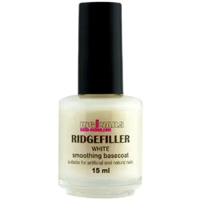 Ridge Filler white 15ml - Base coat pentru unghii puternice și netede Inginails foto