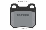 TEXTAR 2105002 Q+ set placute frana disc