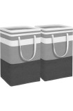 Cumpara ieftin Set de 2 coșuri de rufe pliabile de 75 L