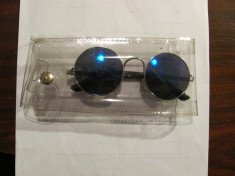 PVM - Ochelari de soare polarizati &amp;quot;POSJ / CE&amp;quot; retro John Lennon albastru inchis foto