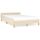 Cumpara ieftin Cadru de pat fara saltea, crem, 120x200 cm, textil