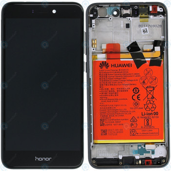 Capac frontal modul display Huawei Honor 8 Lite + LCD + digitizer + baterie negru 02351DWH foto