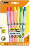 Evidentiator Brite Liner Grip Standard Si Pastel 12 buc/set