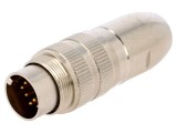 Mufă Tată Lipire M16 12PIN 3A 60V Drept pentru Cablu, Lumberg