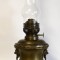 Lampa veche de masa cu petrol / ulei / gaz - Matador Brenner - Napoleon III - capete de lei stilizati - secol XIX