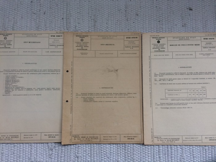 standard de stat ed. oficiala RSR stup multietajat stup orizontal borcane sticla