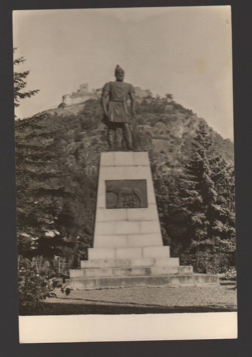 CPIB 19573 CARTE POSTALA - DEVA, STATUIA LUI DECEBAL, RPR, 1958