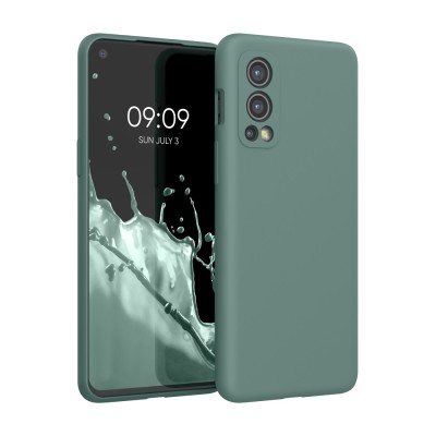 Husa pentru OnePlus Nord 2 5G, Silicon, Verde, 56070.166, kwmobile foto