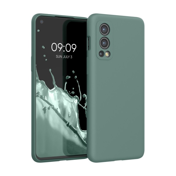 Husa pentru OnePlus Nord 2 5G, Silicon, Verde, 56070.166, kwmobile