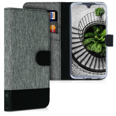 Husa pentru Motorola Moto G7 / Moto G7 Plus, Textil, Gri, 47487.01 foto
