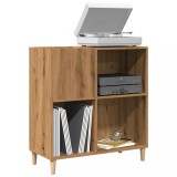 VidaXL Dulap discuri stejar artizanal 84,5x38x89 cm lemn prelucrat