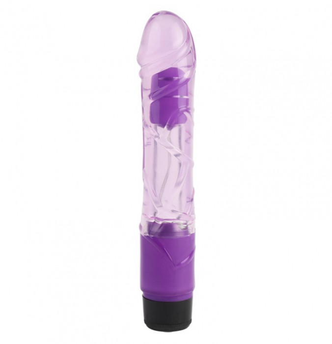Vibrator Realistic Vibe, Multispeed, TPR, Violet, 22.8 cm