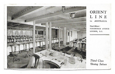 Carte postala Orient Line to Australia - scrisa A016 foto