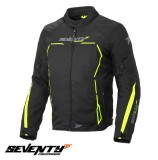 Geaca (jacheta) barbati pentru scuter - motocicleta Racing Seventy vara/iarna model SD-JR65 culoare: negru/galben fluor Negru/galben fluor XXL