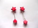 cercei howlite rosu 34321