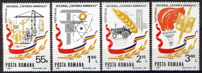 Romania MNH 1981 - Cantarea Romaniei - LP 1037