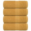 VidaXL Prosoape de baie 4 buc. FROGN aurii 30x30 cm 100% bumbac 136801