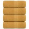 vidaXL Prosoape de baie 4 buc. FROGN aurii 30x30 cm 100% bumbac 136801