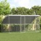 vidaXL Cușcă pentru pui Argintiu 400 x 200 x 198.5 cm Oțel Galvanizat 3368314