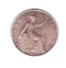 Moneda Marea Britanie 1 penny 1912, stare relativ buna, curata, Europa, Bronz