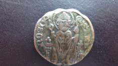 moneda 1 grosso ambrosino, 1250-1310 replica celebra foto