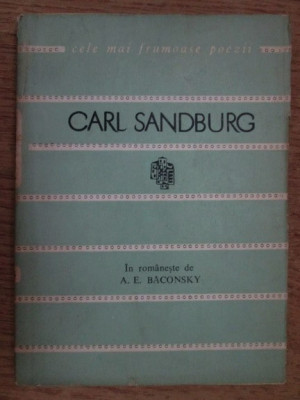 Carl Sandburg - Versuri ( CELE MAI FRUMOASE POEZII ) foto